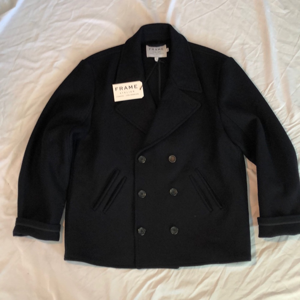 Frame Atelier - men’s wool peacoat - navy